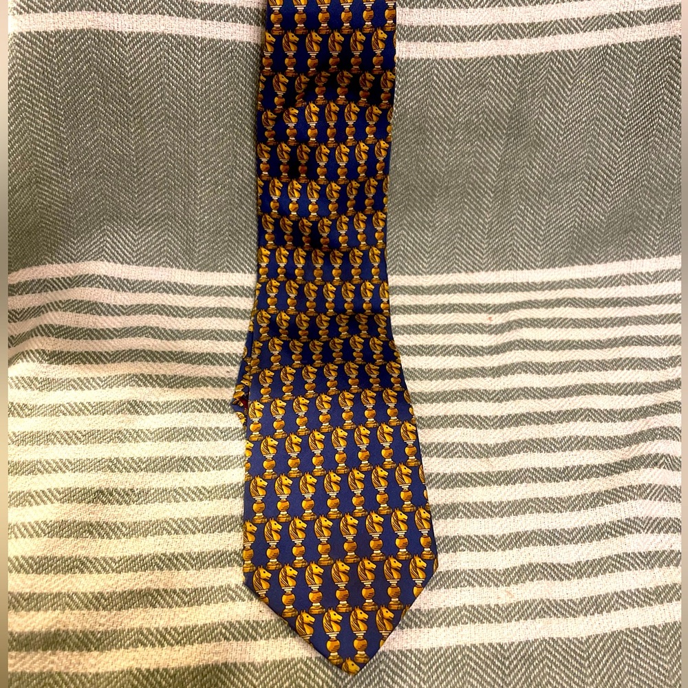 Jos. A. Bank Vintage Knight Chess Pieces Neck Tie